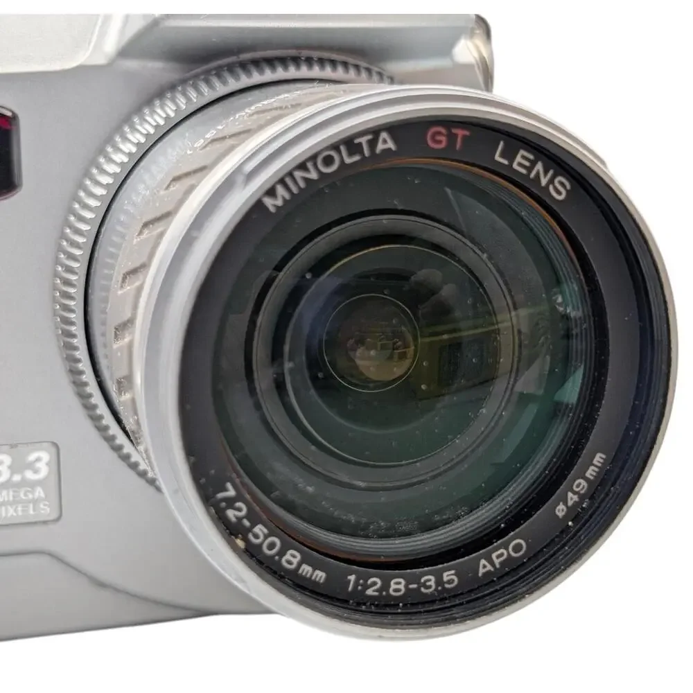 Vintage Minolta DiMAGE 5 Digital Camera 3.3MP 7x Zoom Box Manuals Charger TESTED